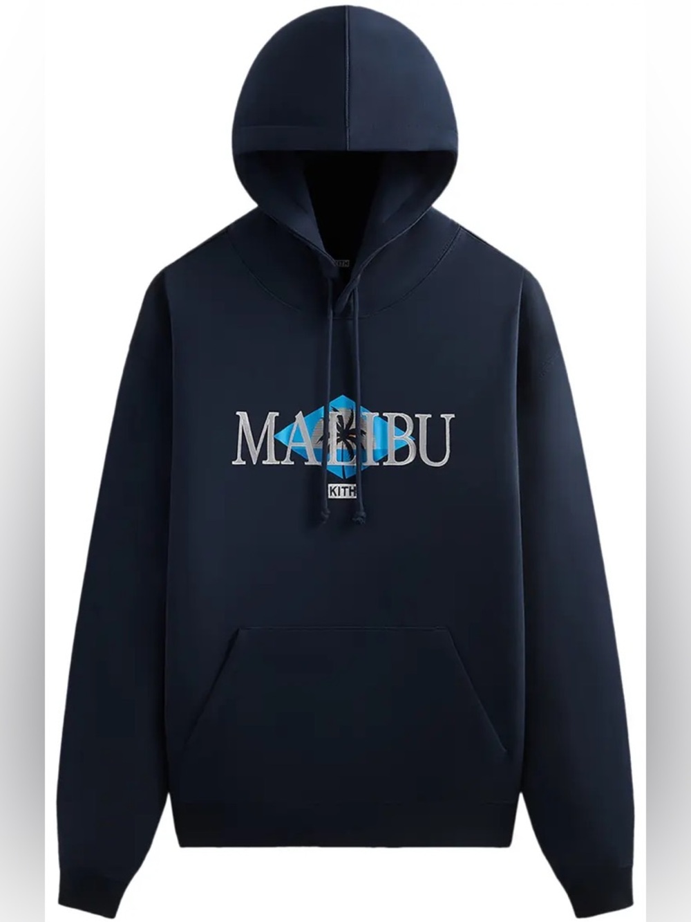 Kith Malibu Navy Palm Logo Hoodie Navy size men’s small like new!